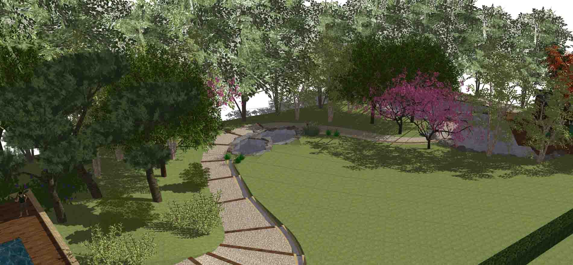 Jardin champêtre en pente - 2016
